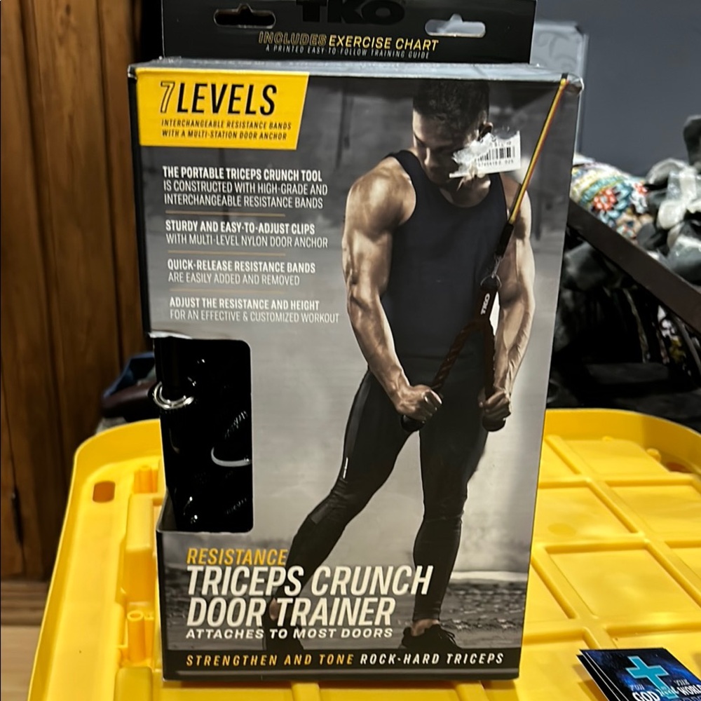 NEW! TKO Triceps Crunch Door Trainer